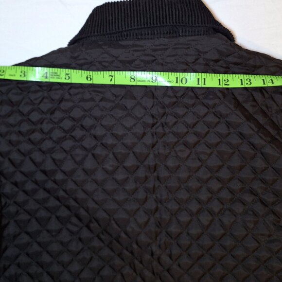 Vintage Daniel Hechter Quilted Black Jacket Made in Canada Size Small - Picture 10 of 10